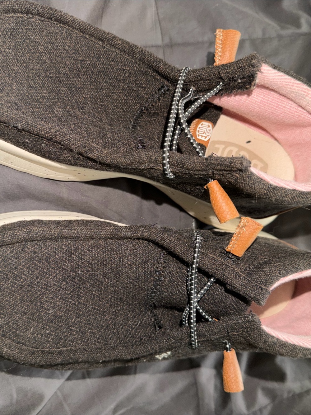Hey Dude Slip-On Shoe in Pink and Black